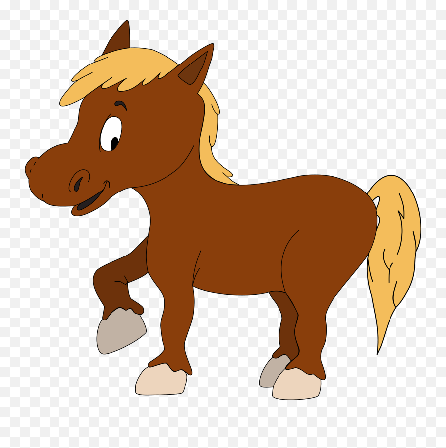 Horse With Yellow Mane And Tail Clipart Free Download Emoji,Horse Clipart Png