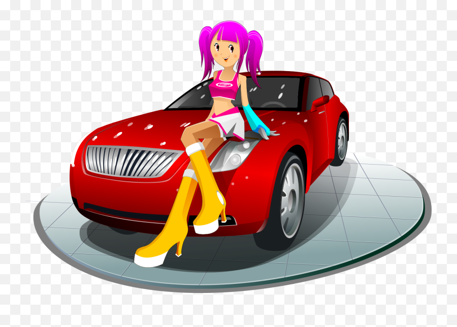 Tire Clipart Png - Cartoon Girl Clip Art Cartoon Cars Cartoon Images Girl Emoji,Tire Clipart