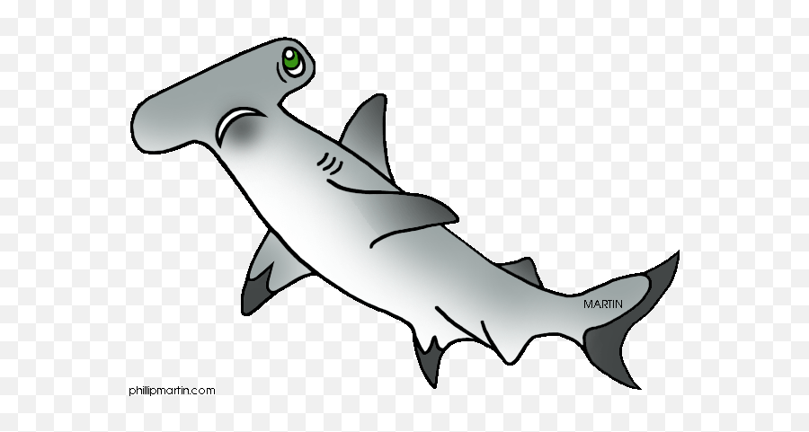Hammerhead Shark Clipart - Transparent Hammerhead Shark Clipart Emoji,Shark Clipart
