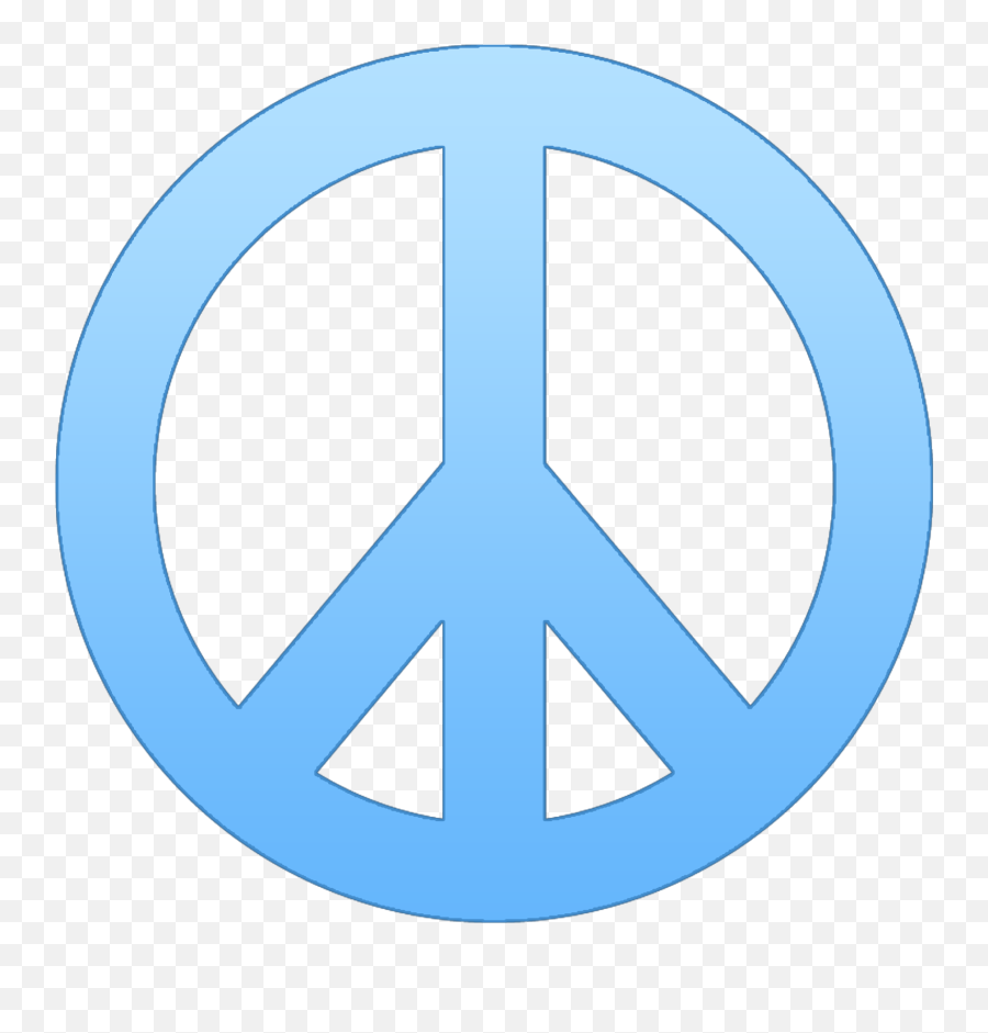Free Peace Signs To Celebrate Global - Transparent Blue Peace Sign Emoji,Peace Sign Png