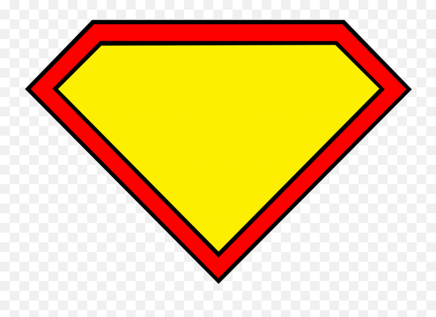 Superhero Logo Templates - Superman Logo Without S Emoji,Superman Logo