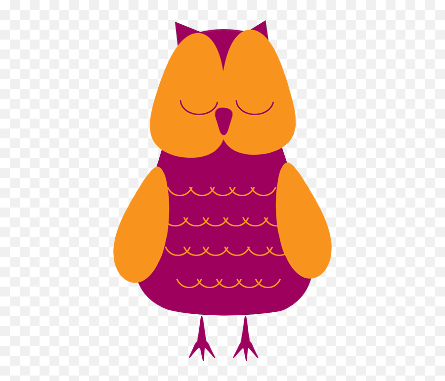 Owl Sleep Vector Png - Sleeping Owl Clipart Png Emoji,Owl Clipart
