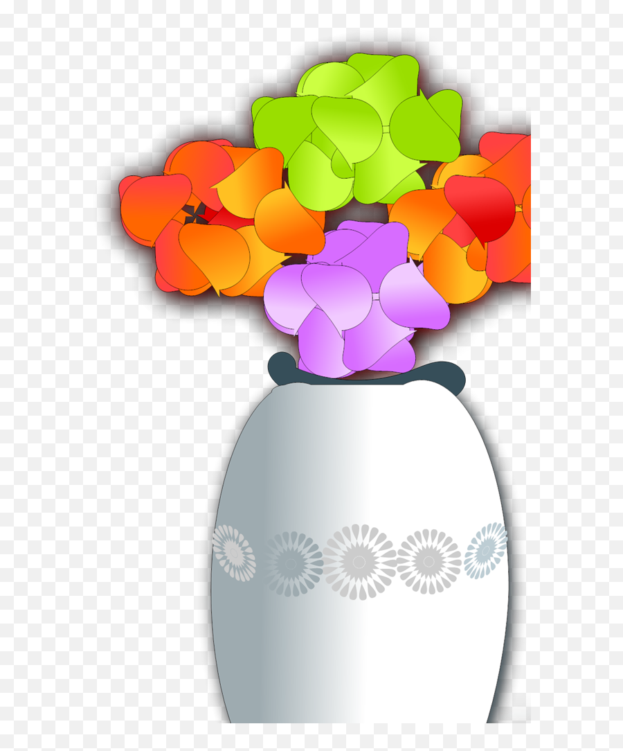 Flowers In Vase 2 Svg Vector Flowers In Vase 2 Clip Art - Clip Art Flower Vase Transparent Background Emoji,Vase Clipart
