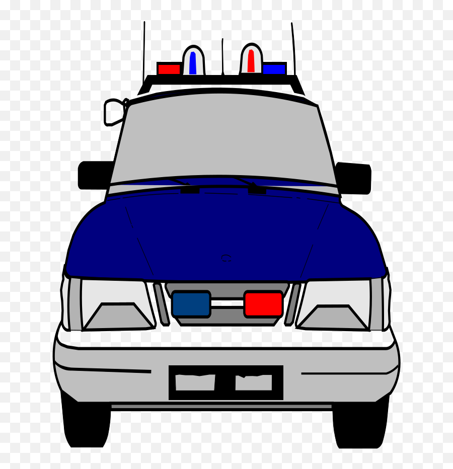 Police Car Clipart Front - 486x596 Png Clipart Download Car Front Poli Clipart Emoji,Police Car Clipart