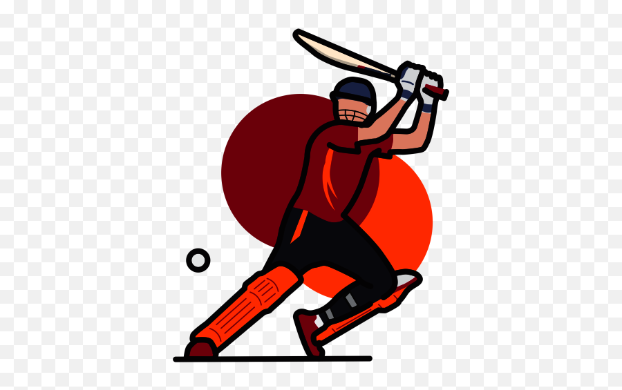 Hue Cricket Clipart Style Batting - Composite Baseball Bat Emoji,Cricket Clipart