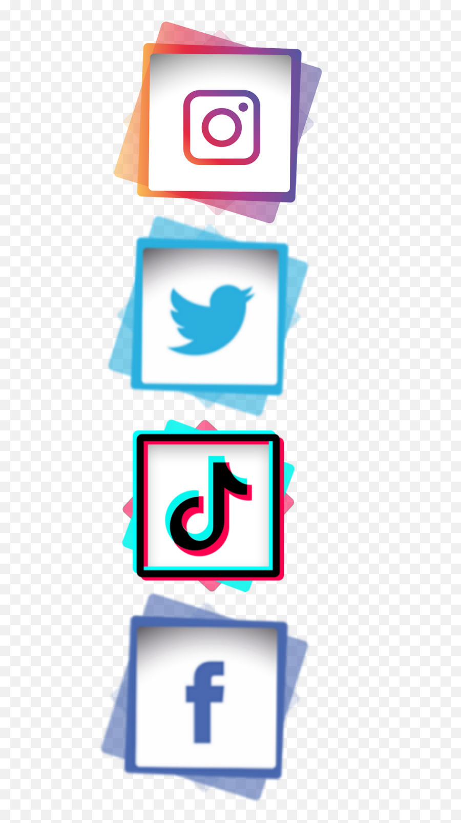 Facebook Instagram Tiktok Sticker Emoji,Tiktok Logo Png