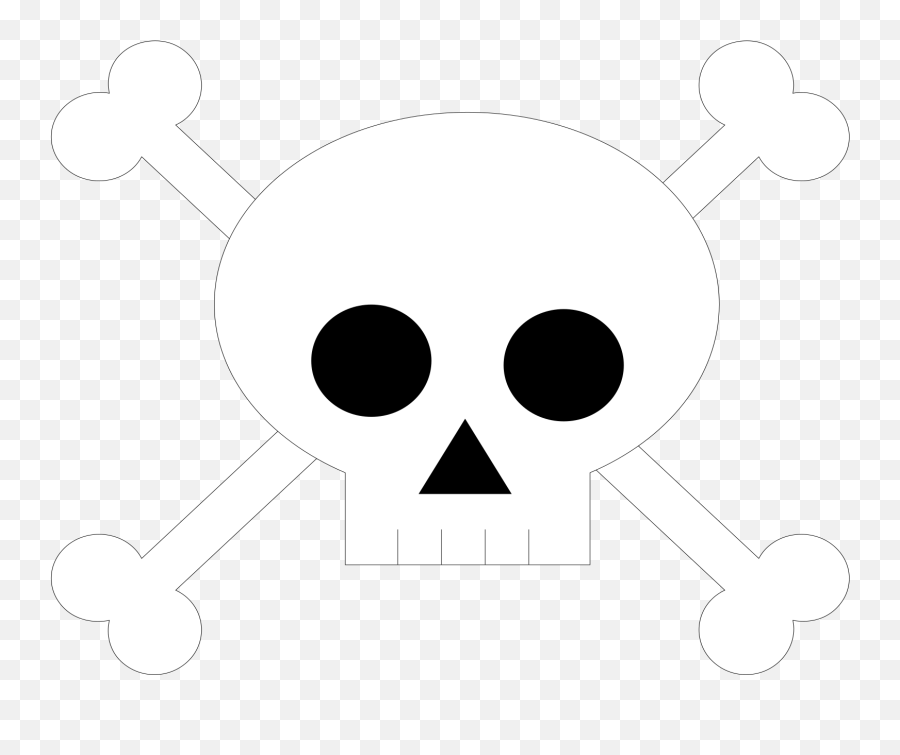Skull And Crossbones Svg Vector Skull And Crossbones Clip - One Piece Flag Emoji,Skull And Crossbones Png