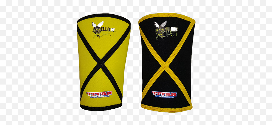 Titan Yellow Jacket Knee Sleeves - Titan Knee Sleeves Emoji,Yellow Jacket Logo