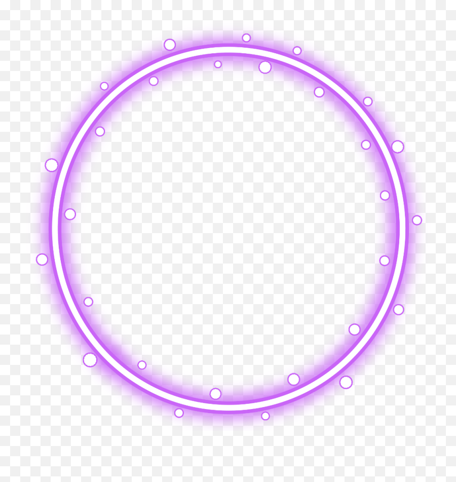 Neon Round Purple Freetoedit Circle Frame Border - Red Transparent Red Neon Circle Png Emoji,Purple Circle Png