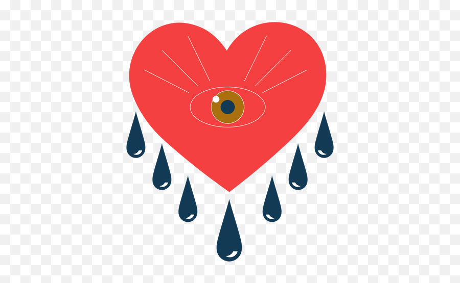 Heart Crying Eyes Romantic - Girly Emoji,Heart With Eyes Logo