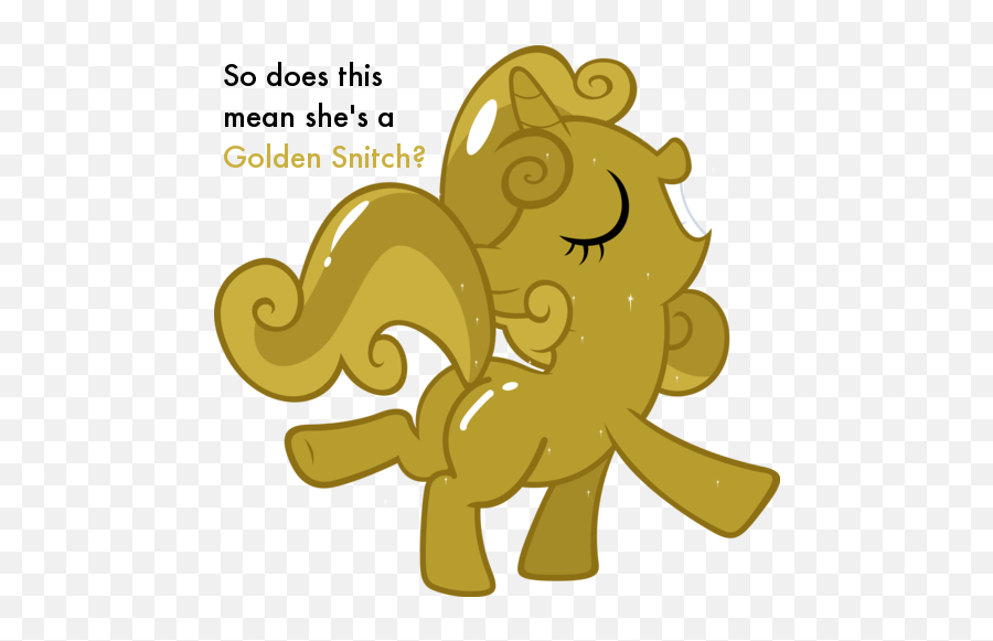 Friendship Is Magic - My Little Pony Gold Sweetie Belle Emoji,Golden Snitch Clipart