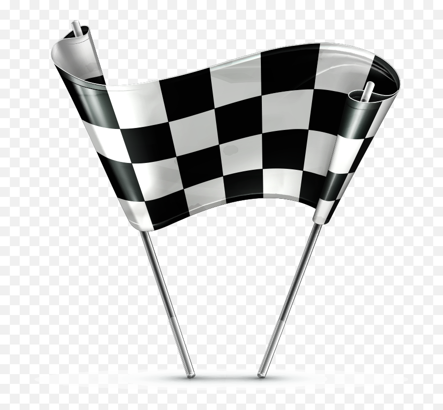 Flag Check Clip Art - Checkered Flag End Png Download 811 Finish Png Emoji,Checkered Flags Clipart
