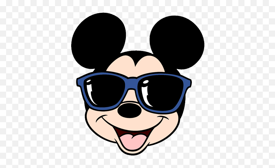 Cartoon Glasses - Mickey Mouse Head Transparent Transparent Mickey Mouse Sunglasses Png Emoji,Mickey Mouse Face Png