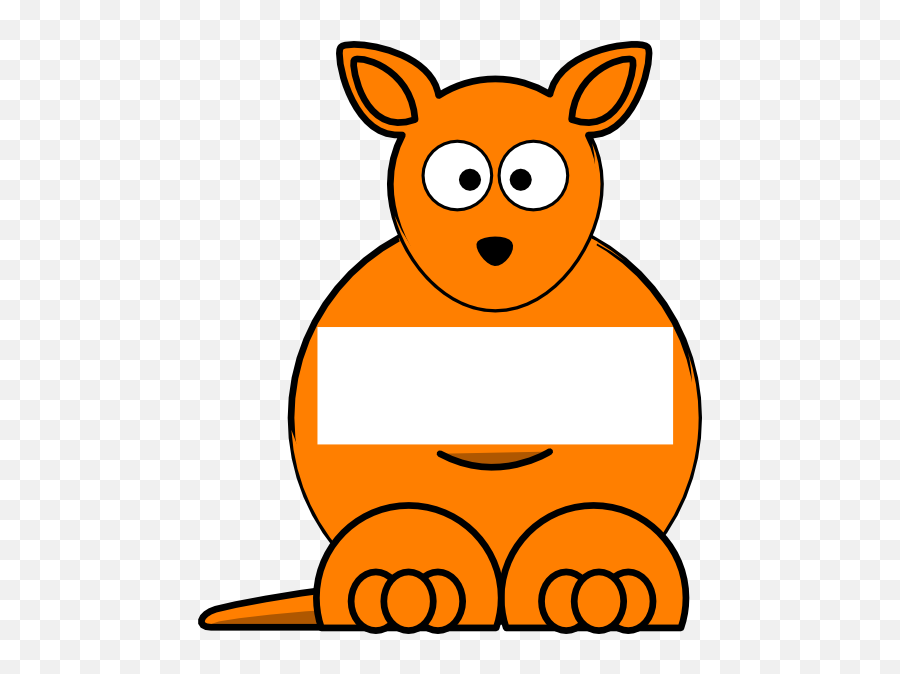 Orange Sightword Kangaroo Clip Art At - Kangaroo Clipart Orange Emoji,Kangaroo Clipart
