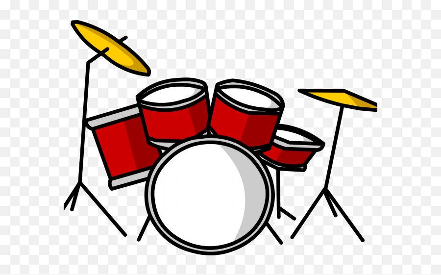 Horseshoe Clipart Ringer - Drum Set Cartoon Png Clipart Drums Png Emoji,Horseshoe Clipart