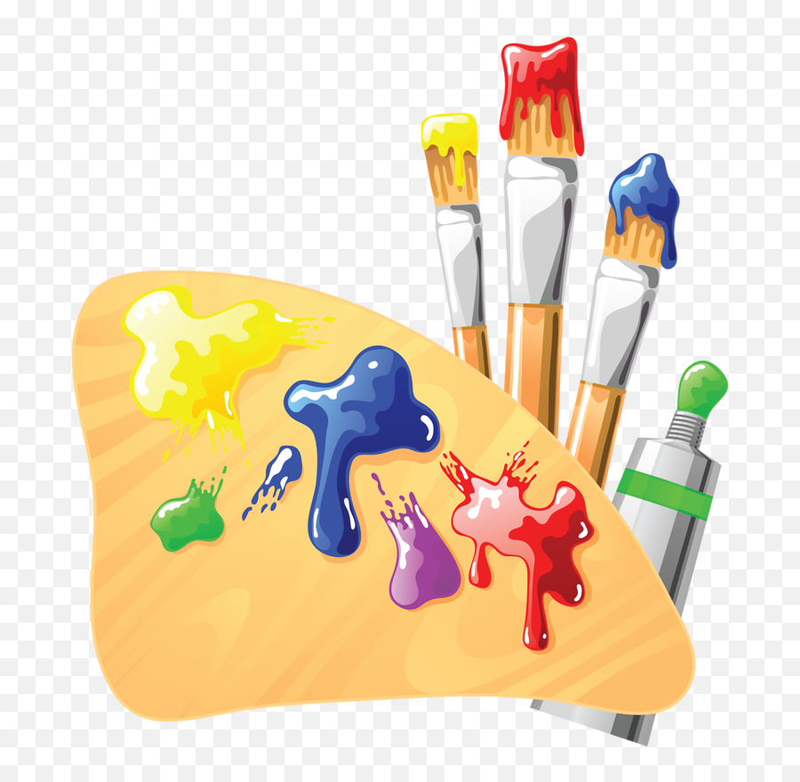 Image Du Blog Zezete2centerblognet Clip Art Pallet - Paint Brush Paint Illustration Emoji,Paint Pallette Clipart