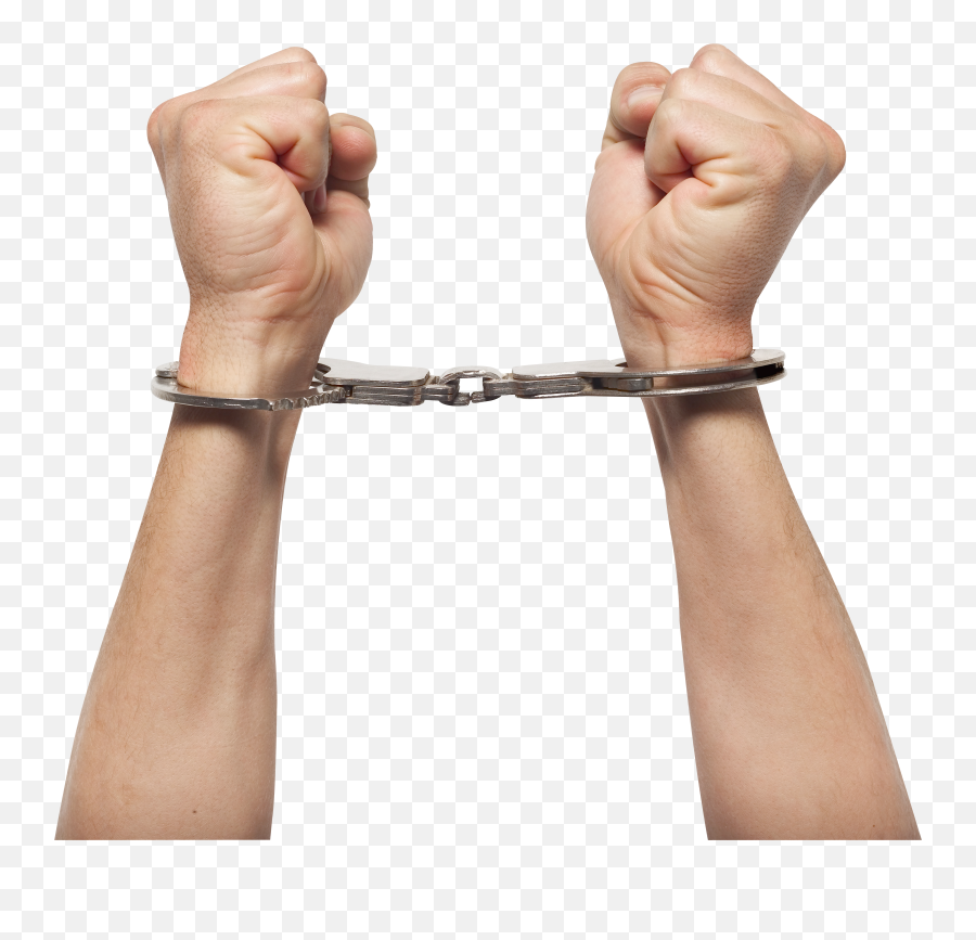 Handcuffs On Hands Png - Png Emoji,Handcuffs Transparent Background