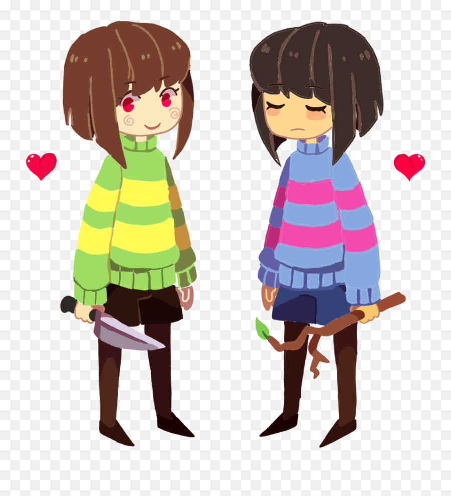 Frisk And Chara In Undertale Like It Anna The Robot Emoji,Frisk Transparent