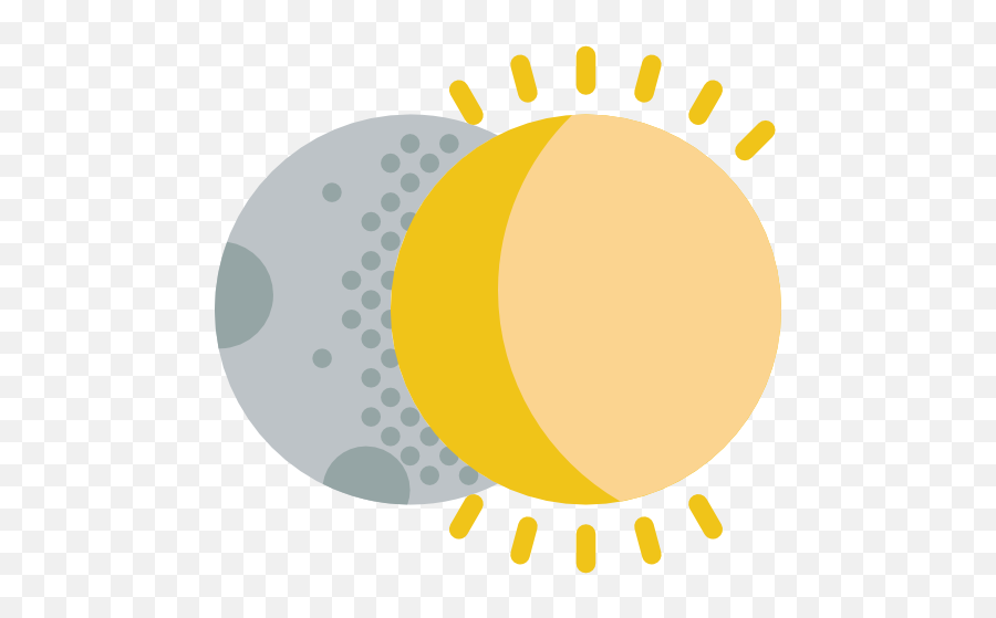 Weather Space Covering Partial Sun Eclipse Moon Emoji,Sun And Moon Clipart