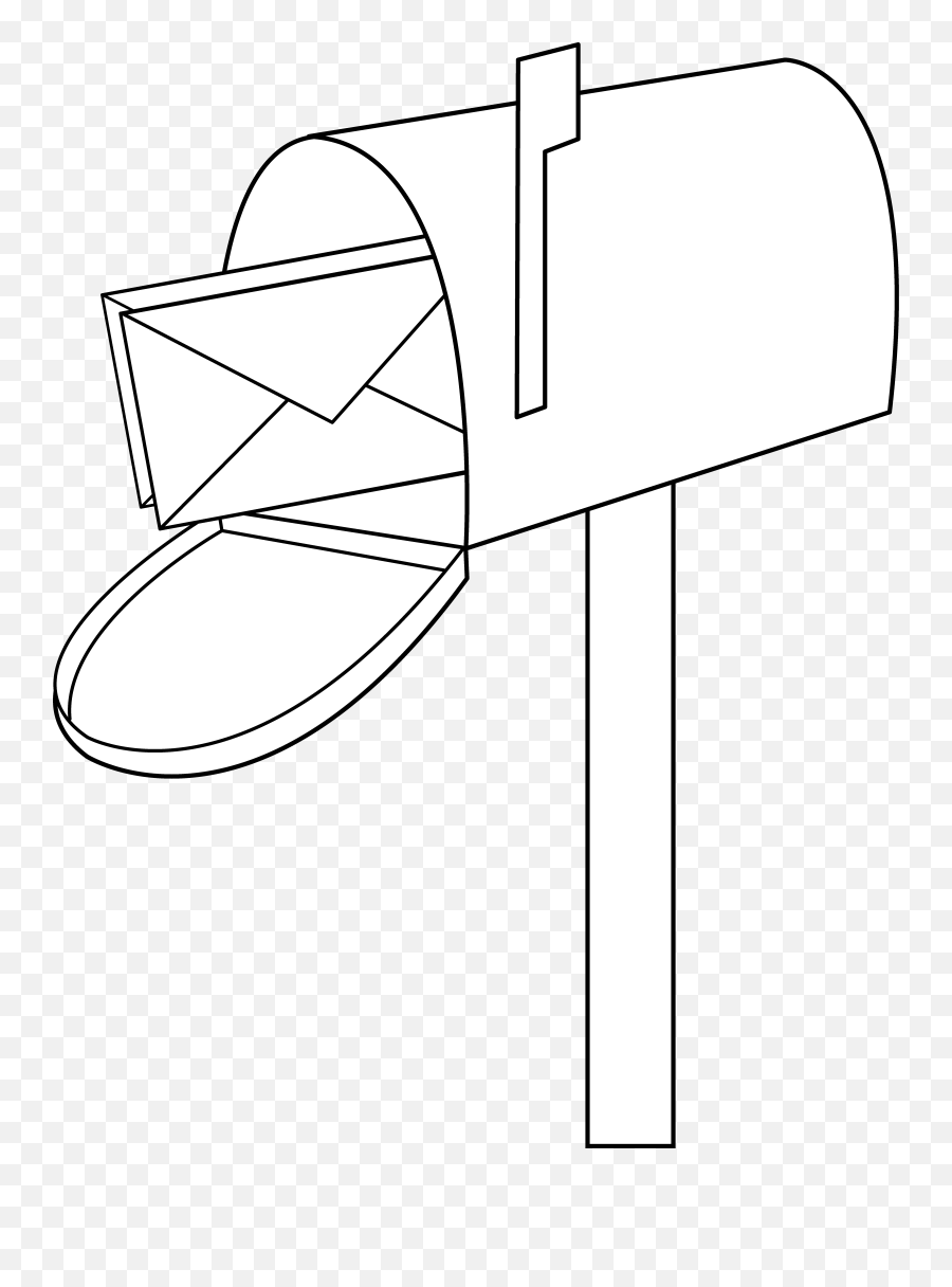 Free Mail Clipart Black And White - Horizontal Emoji,Mail Clipart
