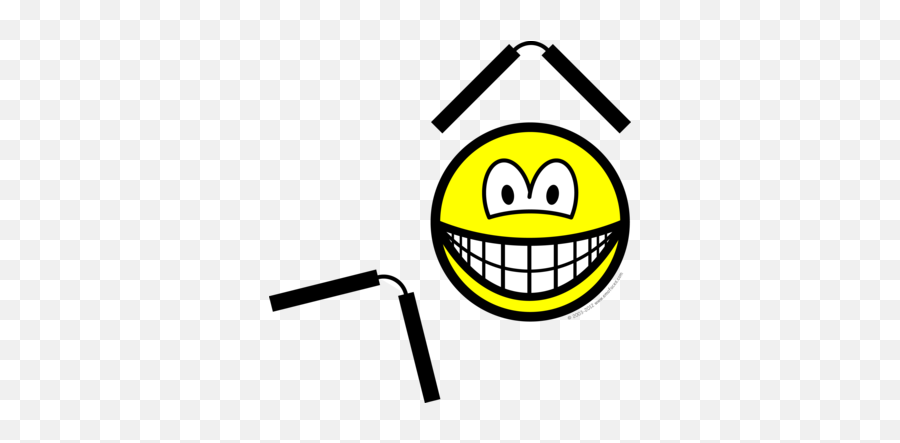 Nunchaku Smile Martial Arts Smilies Emofacescom Emoji,Nunchucks Png