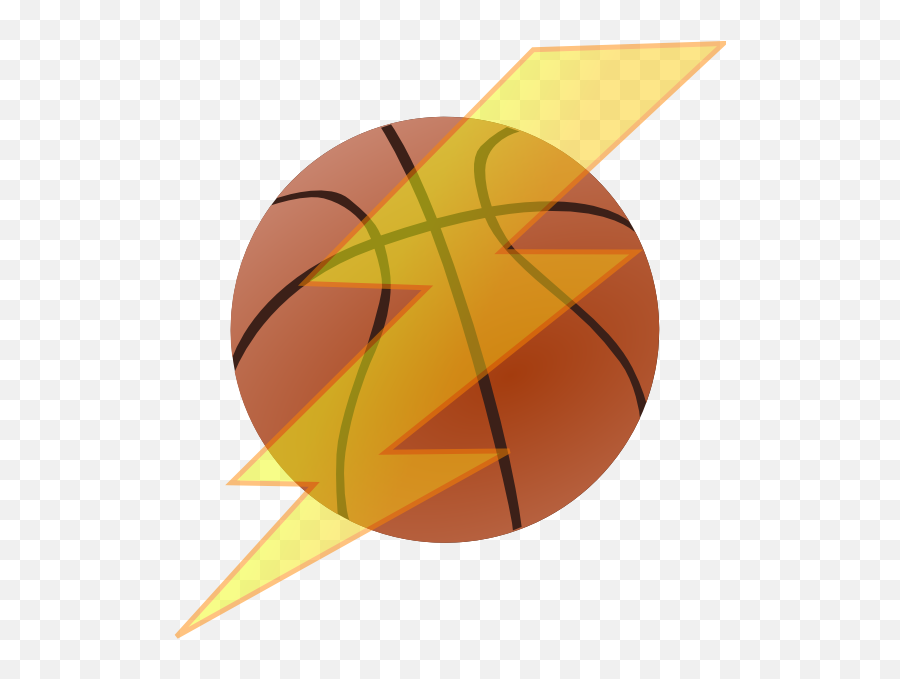 Basketball With Lightning Bolt Clip Art At Clkercom - Lightning And Basketball Clipart Emoji,Lightning Bolt Logo