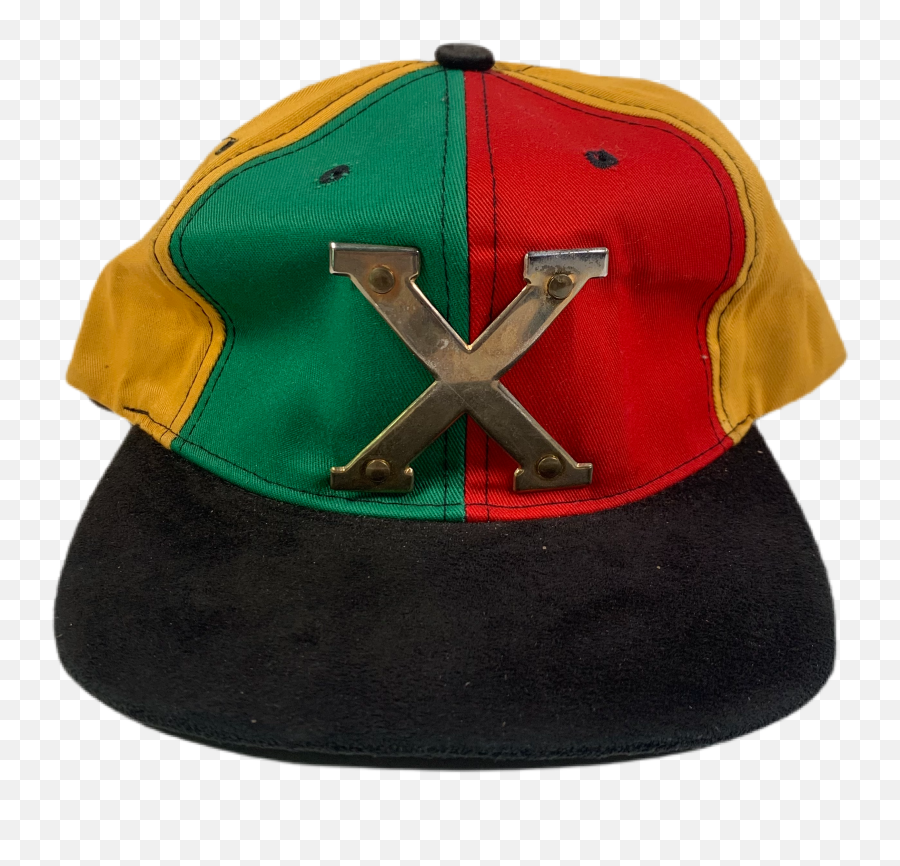 Vintage Malcolm X Color Block Hat Jointcustodydc Emoji,Malcolm X Png