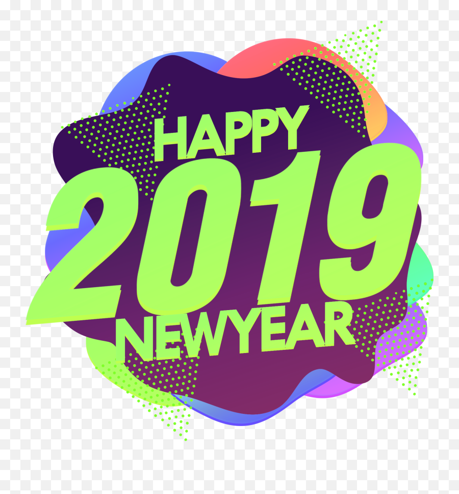 Happy 2019 New Year Png Image - Happy New Year 2019 Png Emoji,Happy New Year 2020 Clipart