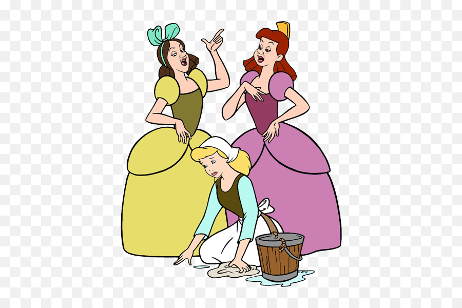 Library Of Woman Cinderella Picture - Cinderella And Stepsisters Clipart Emoji,Cinderella Clipart