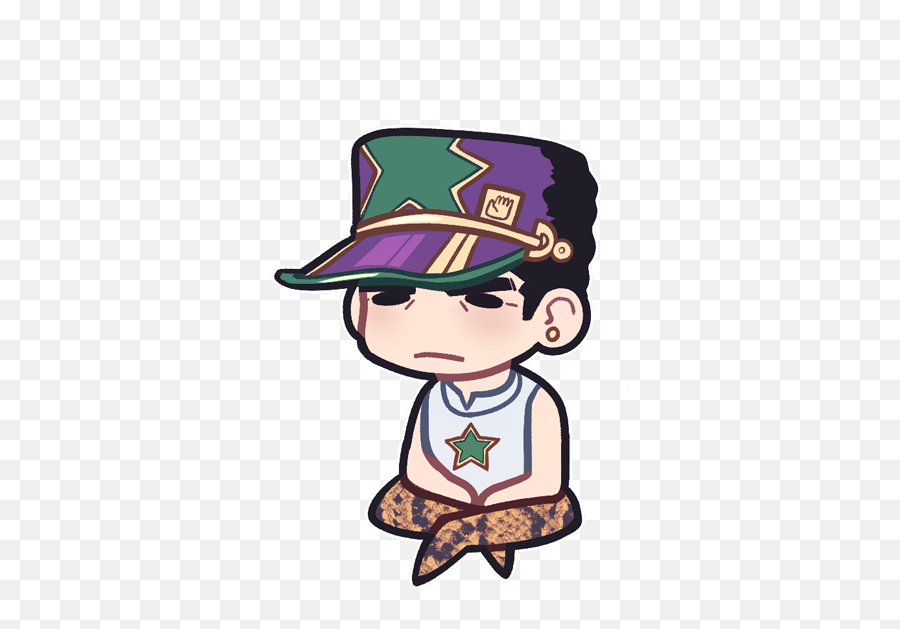 Jotaro Kujo - Fictional Character Emoji,Jotaro Hat Png