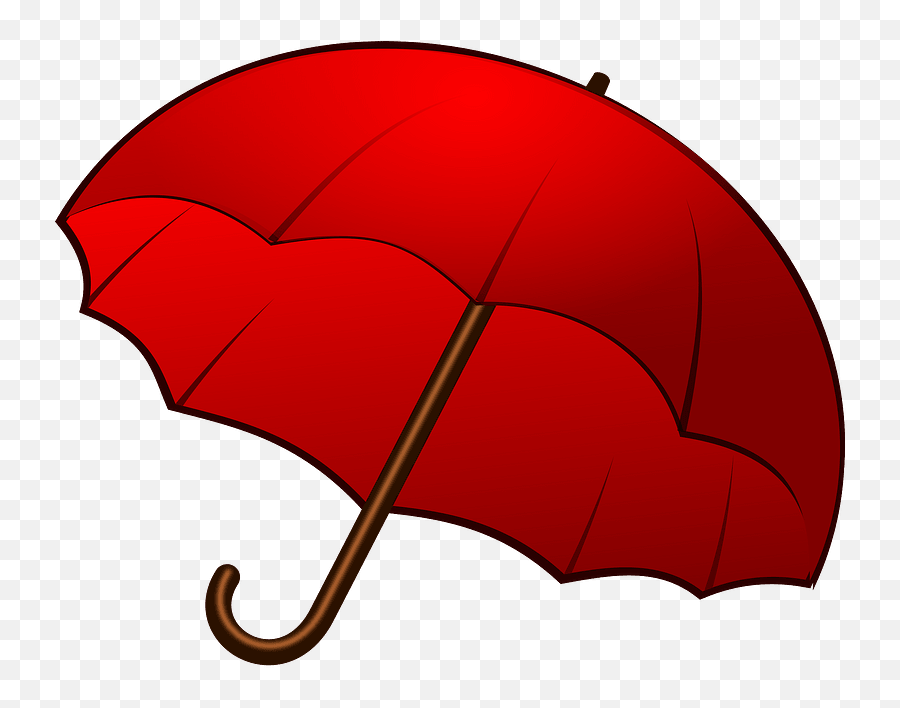 Red Umbrella Clipart - Umbrella Clipart Emoji,Umbrella Clipart