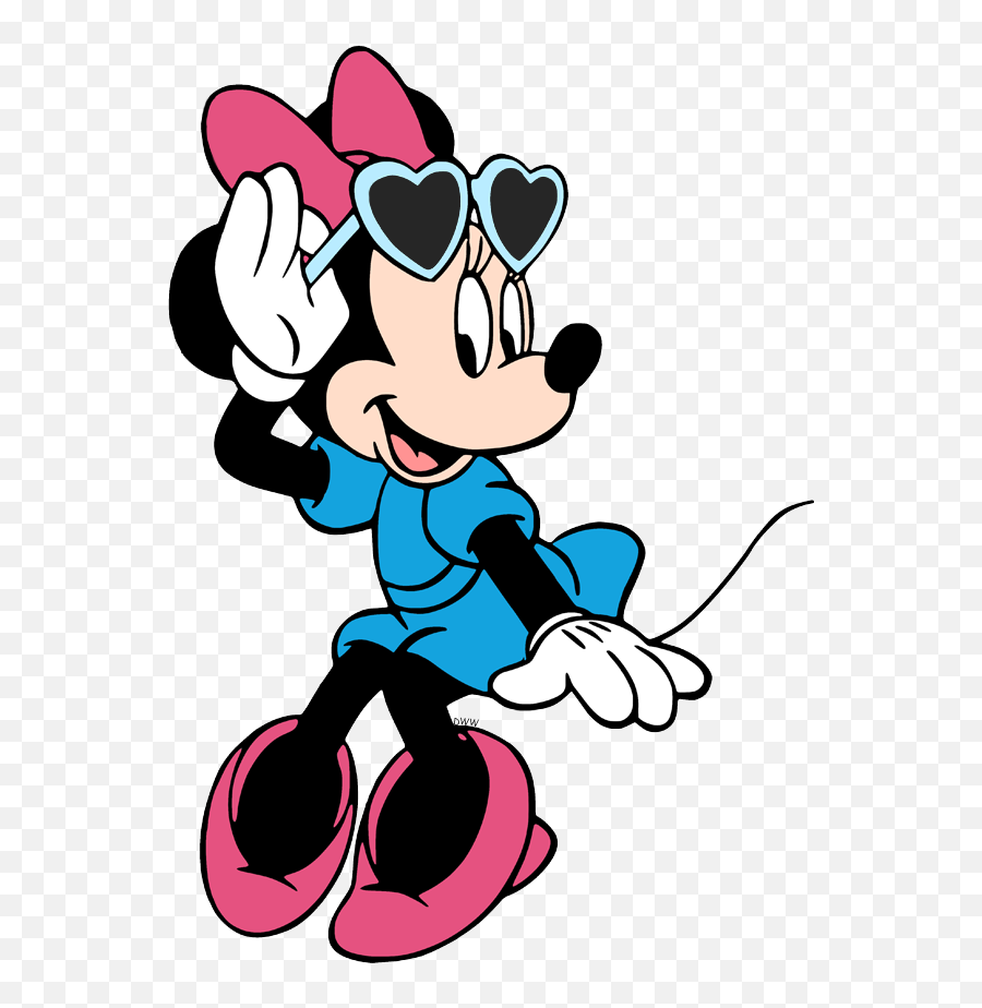 Minnie Mouse Clip Art 3 Disney Clip Art Galore - Cartoon Minnie Mouse Blue Dress Emoji,Minnie Mouse Logo