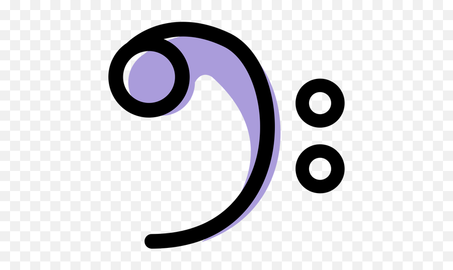 Music Bass Clef Icon - Bass Clef Transparent Emoji,Bass Clef Png