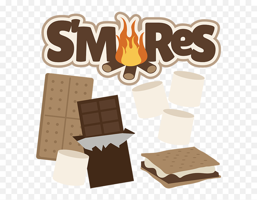 S Mores Campfire Clipart - Smores Clipart Emoji,Campfire Clipart