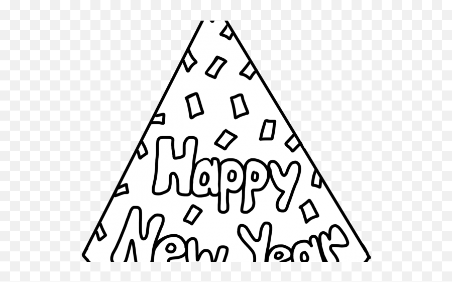 Download Happy New Year Clipart Hat - Happy New Year 2019 Happy New Year Clipart Black And White Transparent Emoji,Happy New Year Clipart