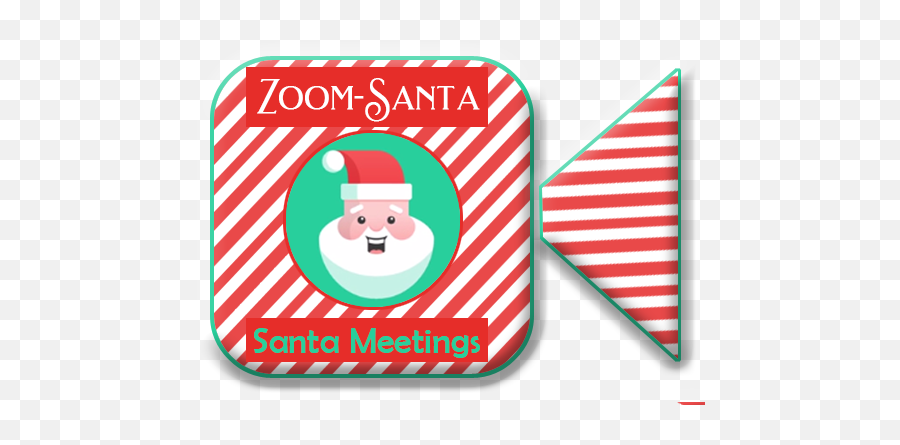 Free Zoom Meetings For Santa Groups - Santa Claus Emoji,Santa Logo