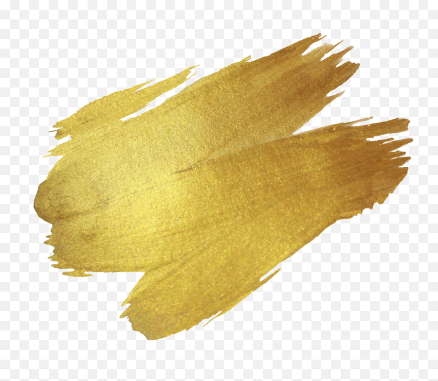 Gold Brush Stroke Png Transparent Png - Gold Watercolor Splash Emoji,Gold Brush Stroke Png