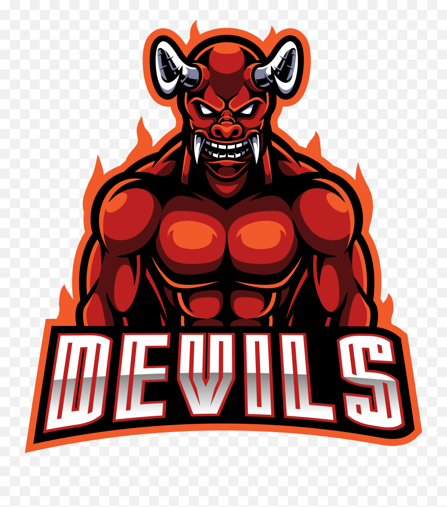Red Devil Esport Mascot Logo Design By V 2385586 - Png Logo Esport Devil Png Emoji,Mascot Logo