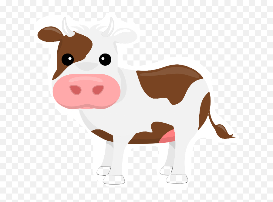 Holstein Friesian Cattle Clip Art Dairy Cattle Portable - Transparent Clip Art Cows Emoji,Cow Clipart