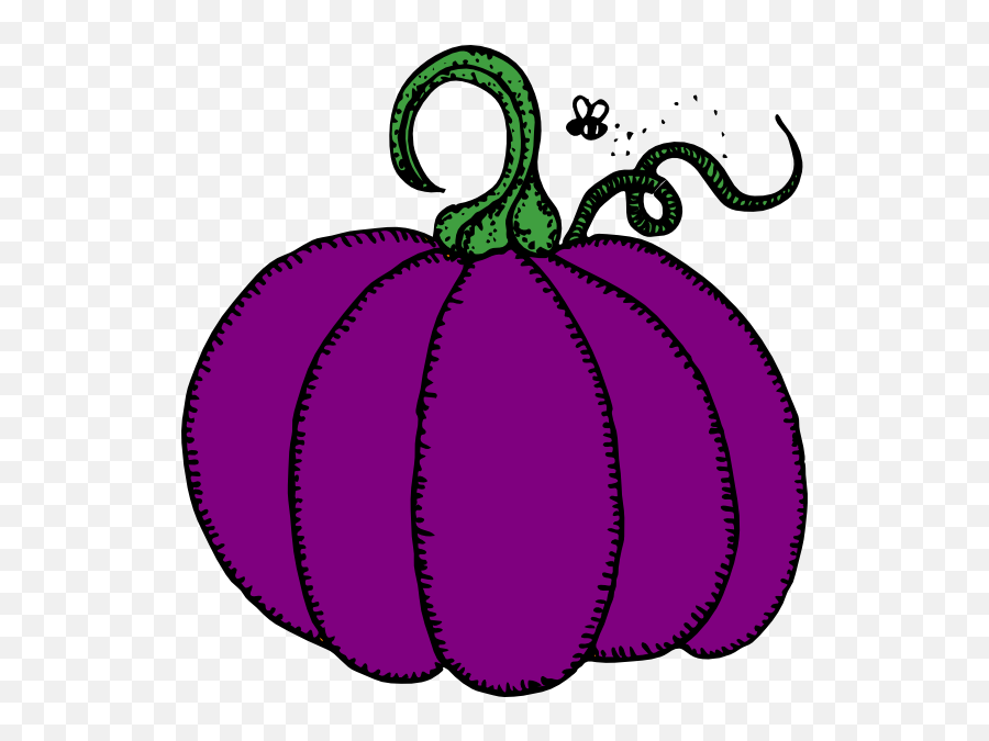 Purple Pumpkin Clip Art - Cute Pumpkin Clipart Emoji,Pumpkins Clipart