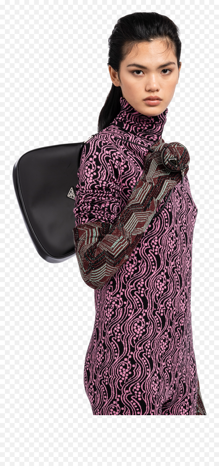Black Prada Cleo Brushed Leather Shoulder Bag Prada Emoji,Transparent Purses