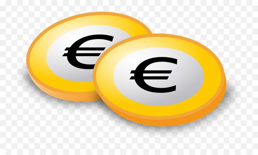 Free Clipart - Euro Coin Icon Png Emoji,Coins Clipart