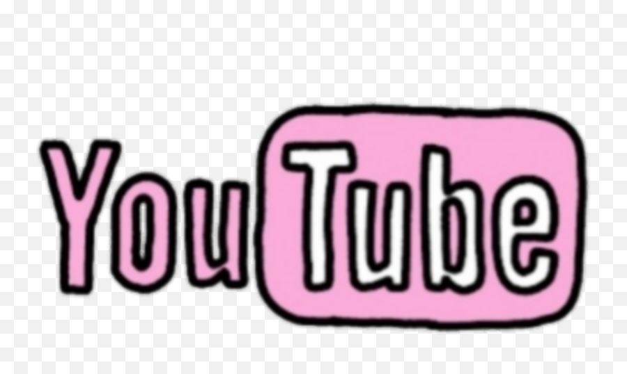 Youtube Aesthetic Pink Sticker - Language Emoji,Aesthetic Youtube Logo