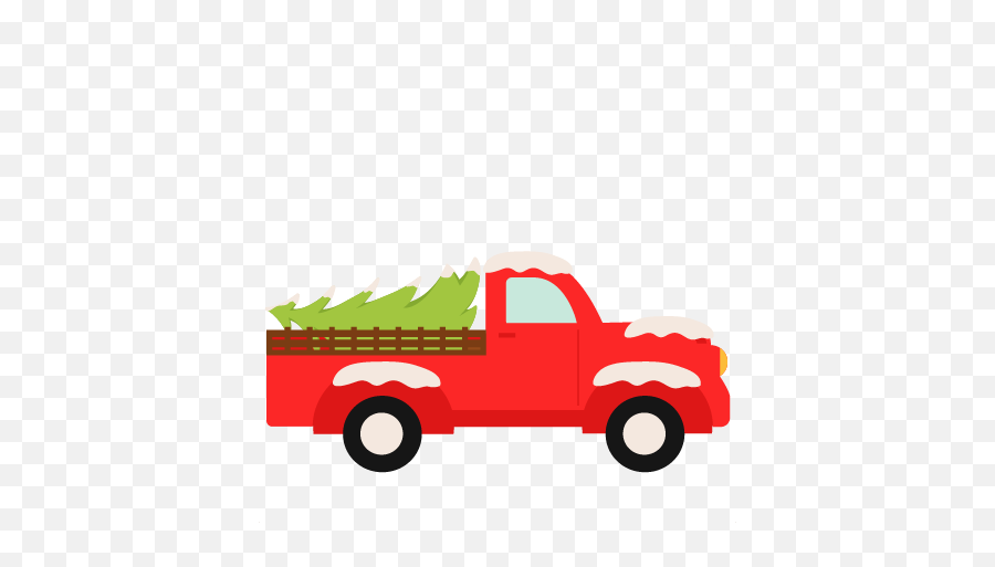 Semi Truck - Transparent Christmas Truck Transparent Png Silhouette Christmas Truck Clipart Emoji,Semi Truck Clipart