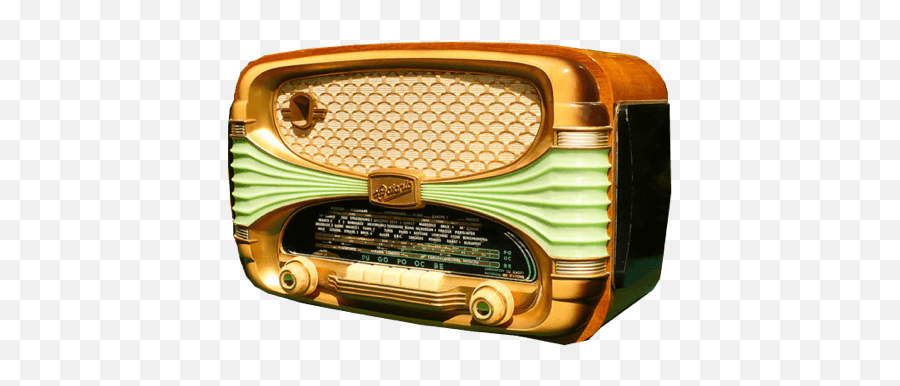Retro Radio Transparent Png - Transparent Vintage Radio Png Emoji,Radio Png