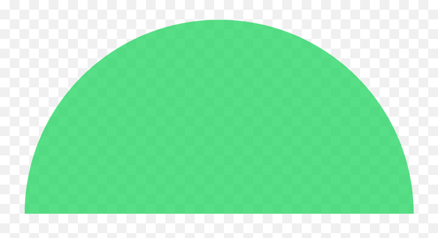 Green Semicircle - Circle Full Size Png Download Seekpng Solid Emoji,Half Circle Png
