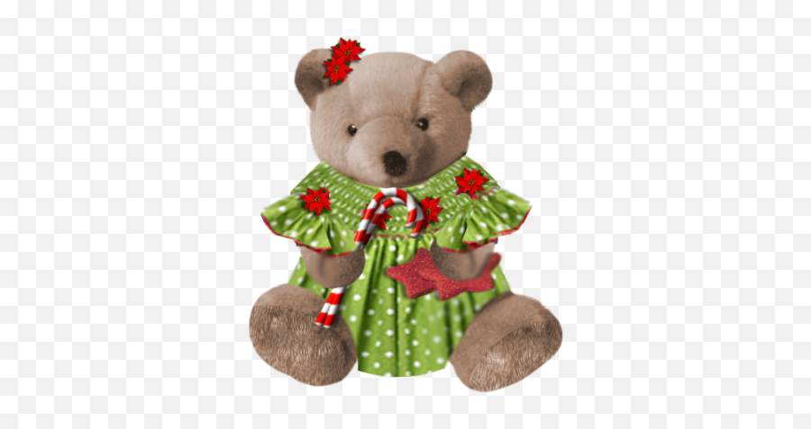Download Hd Christmas Teddy Bears From - Teddy Bear Christmas Bears Png Transparent Background Emoji,Bear Transparent Background