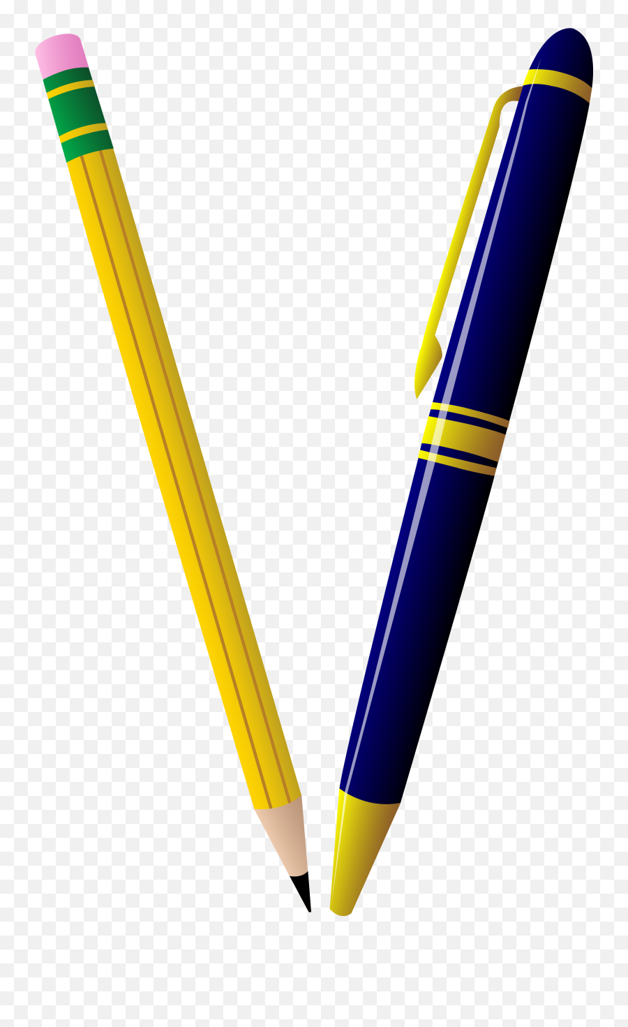 Pencil Ballpoint Pen Clip Art - Pen And Pencil Clip Art Emoji,Pencil Clipart