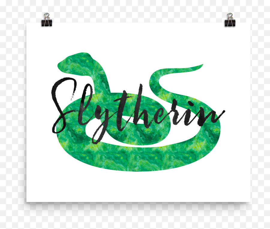 Slytherin Hogwarts House Pride Art - Slytherin House Emoji,Slytherin Png