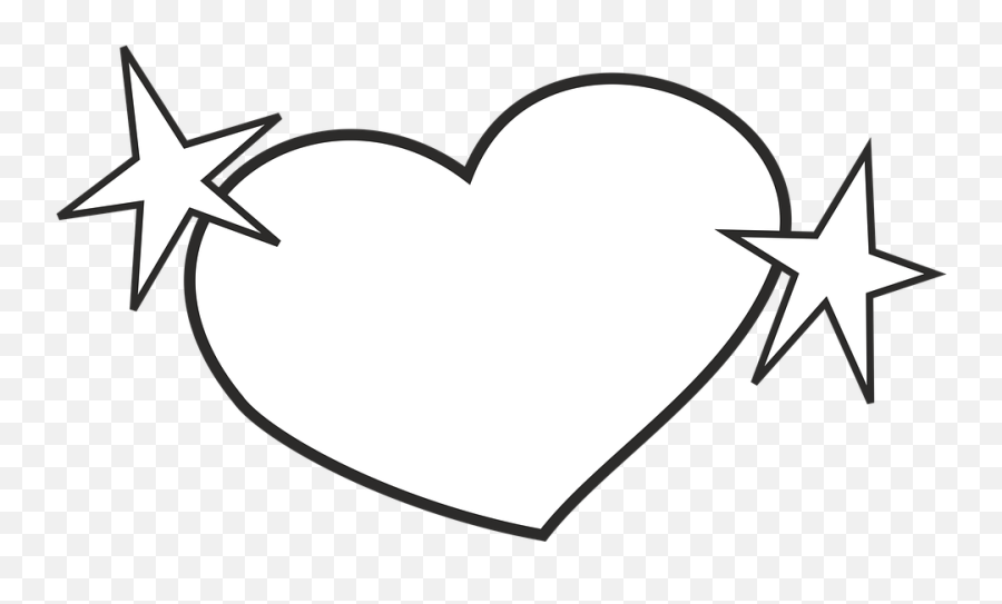 Free Photo Stars Heart Symbol Coloring Cute Feelings - Max Pixel Emoji,Heart Symbol Png